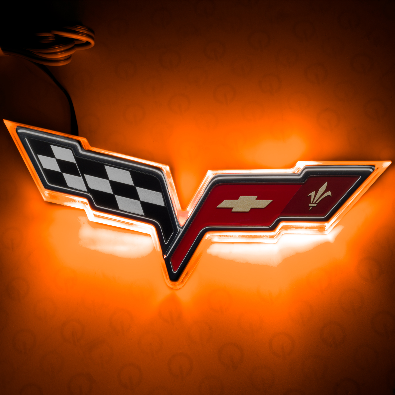 3098-005 - Chevy Corvette C6 Illuminated Emblem - Dual Intensity
